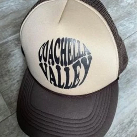 New Coachella Valley Snapback Mesh Trucker Hat - Picture 1 of 4